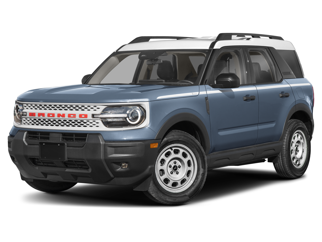 2025 Ford Bronco Sport Heritage in Carbonized Gray — front three-quarter view