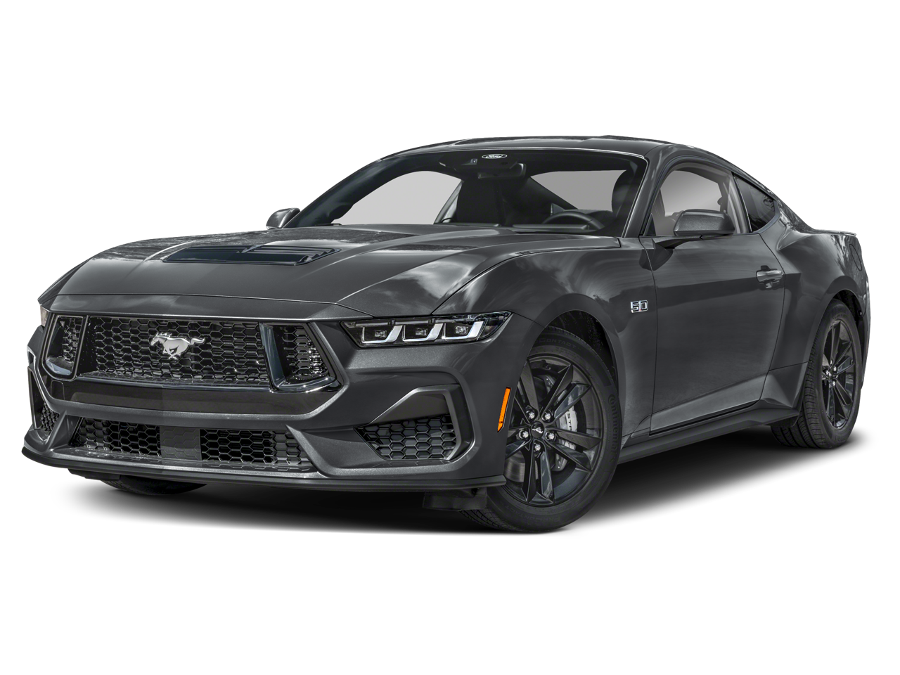 2026 Ford Mustang GT Premium Fastback in Adriatic Blue — front three-quarter view