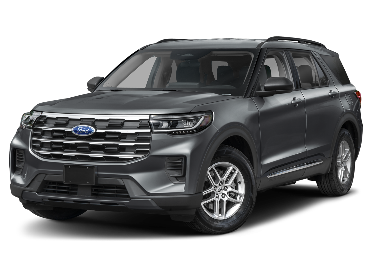 2026 Ford Explorer Active in Star White Metallic Tri-Coat — front three-quarter view