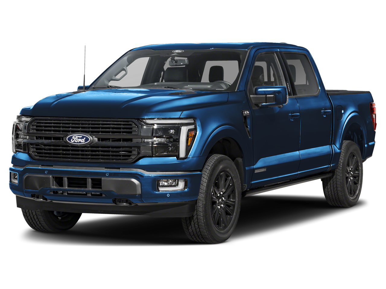 2026 Ford F-150 Platinum in Star White Metallic Tri-Coat — front three-quarter view