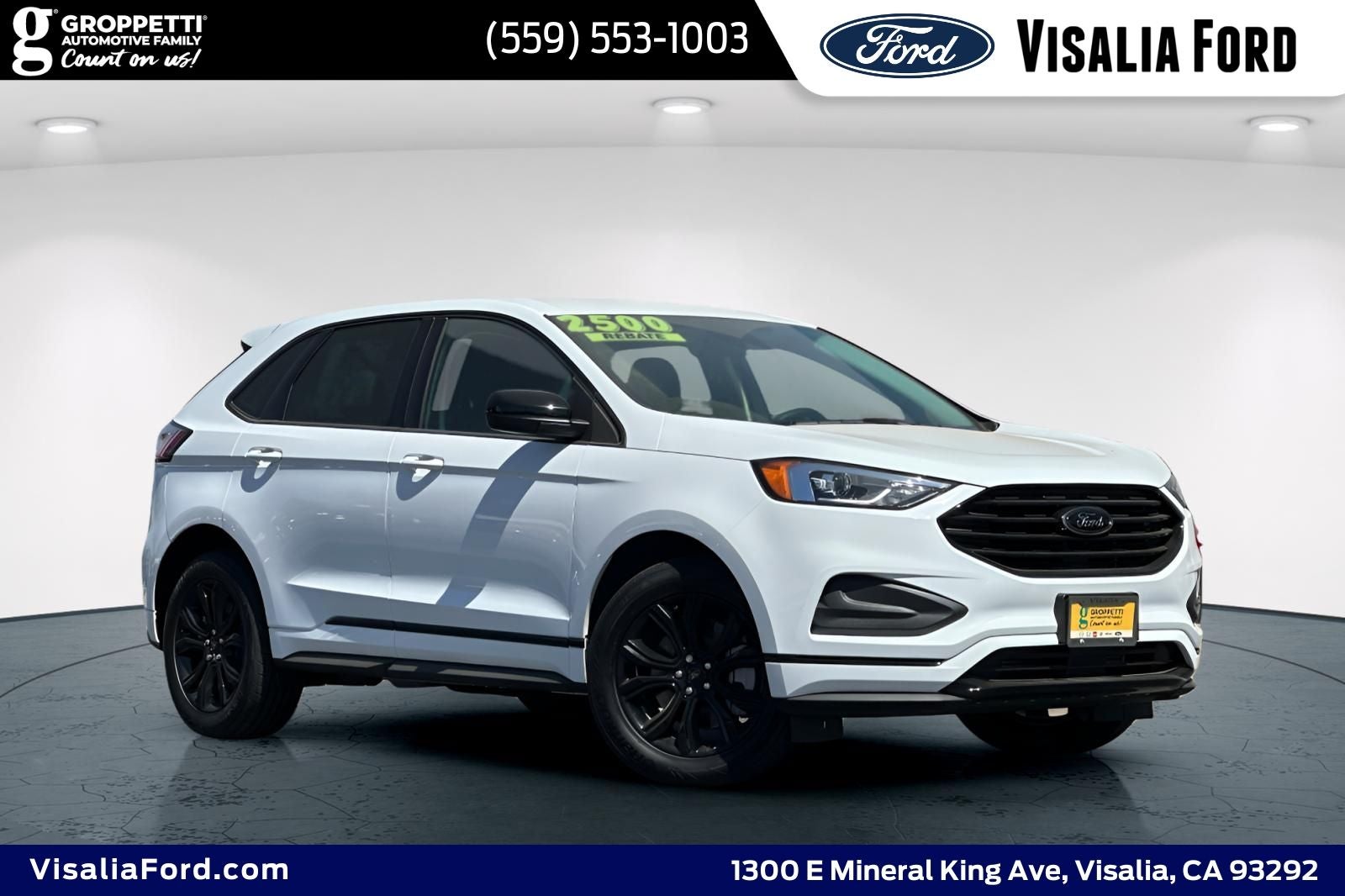 2024 Ford Edge SE in Oxford White — front three-quarter view
